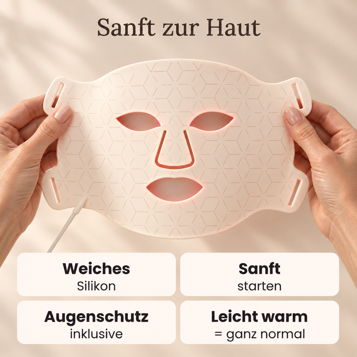 HANNA LED Face Mask PRO – Per una pelle più liscia, tonica e visibilmente più fresca