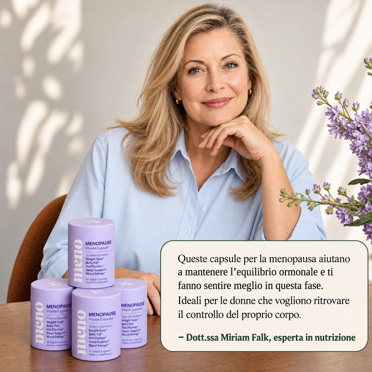 Integratore Menopausa e Perimenopausa – Capsule Vegane – Hanna MenoPause