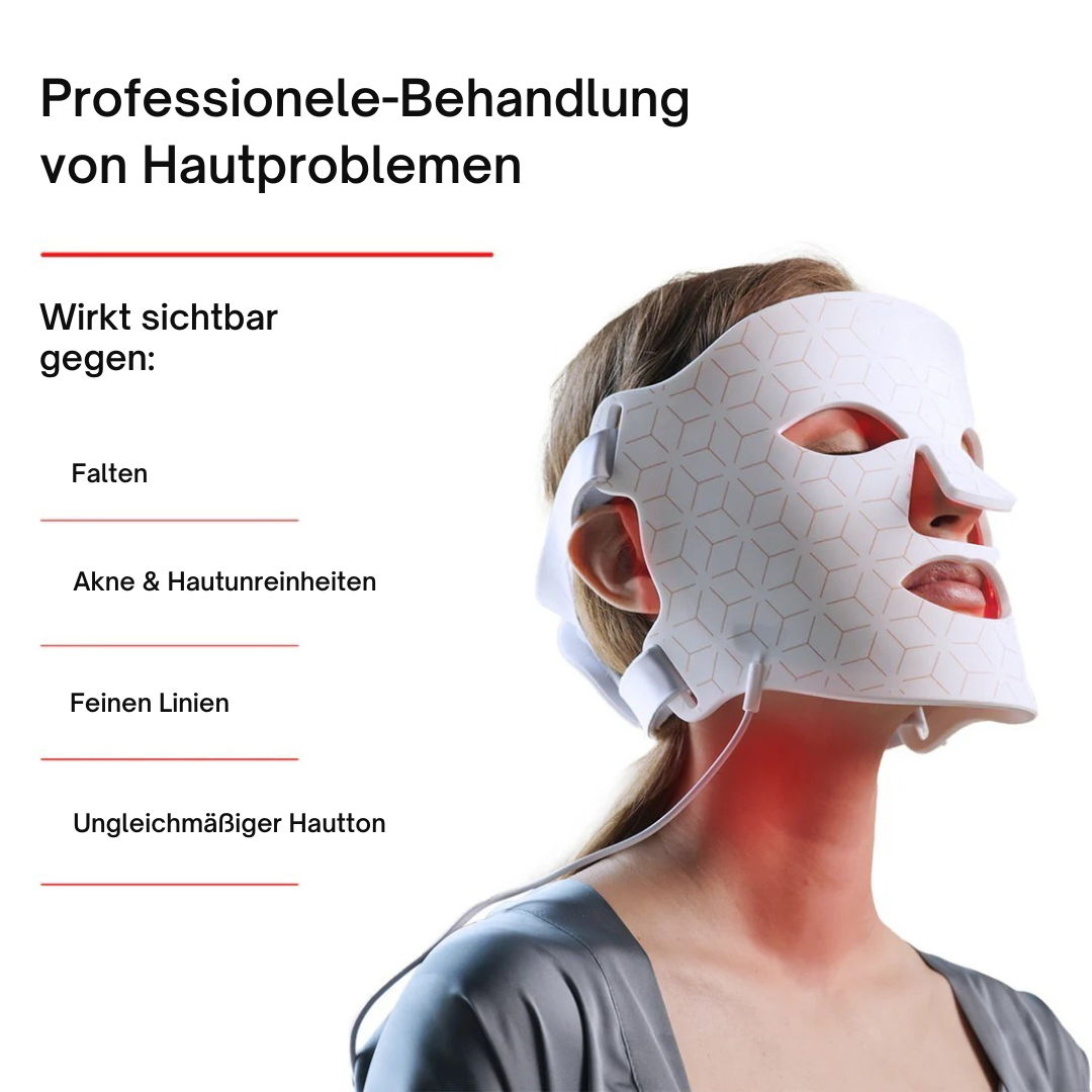 Masque LED visage HANNA PRO – Pour une peau plus lisse, plus ferme et visiblement plus fraîche