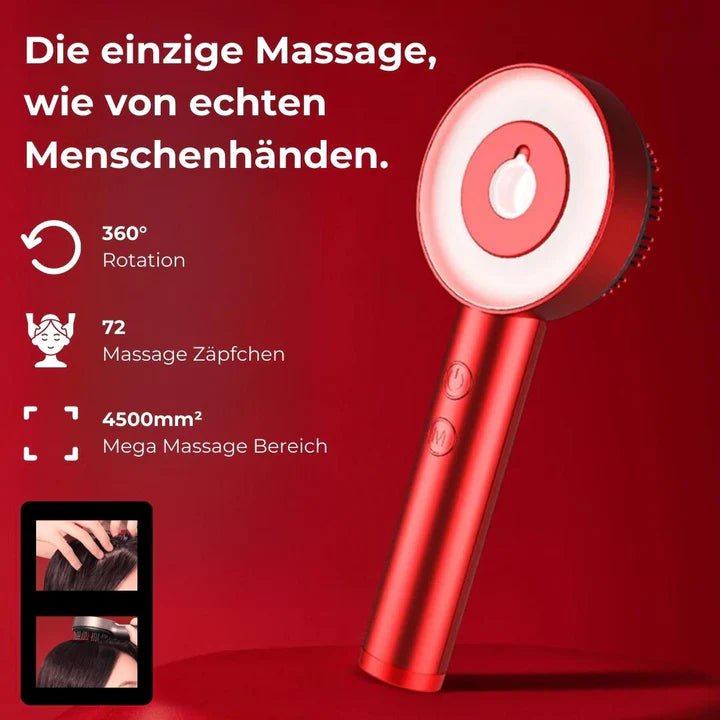 Hanna 3i1 Hovedbunds Massagebørste – for bedre hårvækst & en afslappet hovedbund
