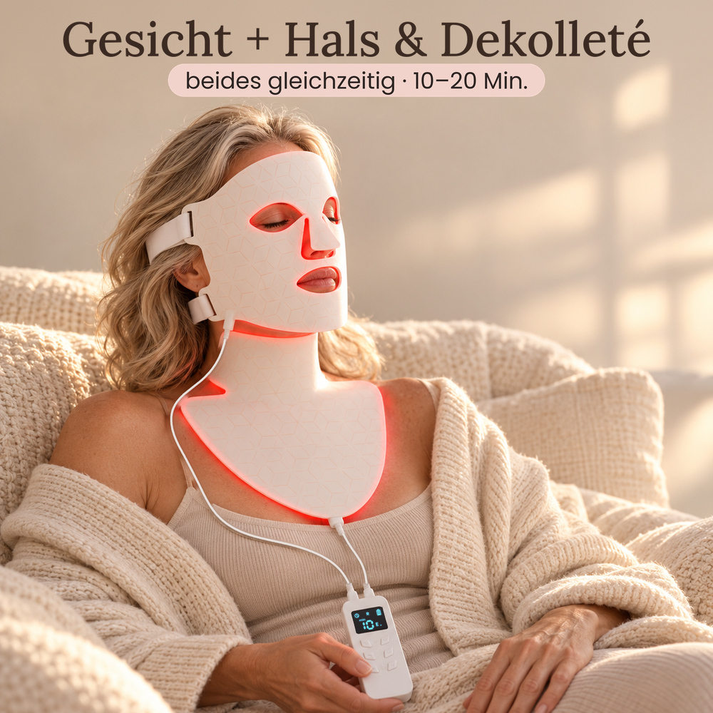 HANNA LED Face Mask PRO – Per una pelle più liscia, tonica e visibilmente più fresca