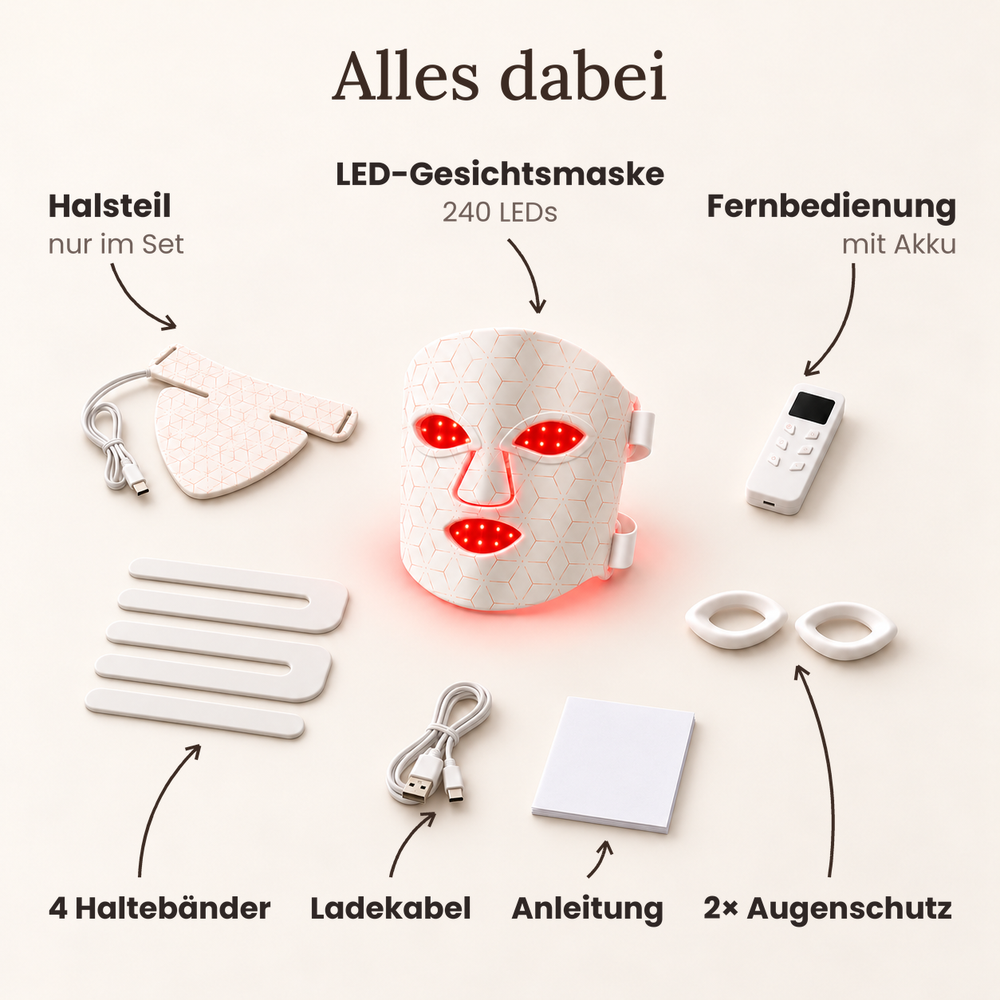 HANNA LED Face Mask PRO – Per una pelle più liscia, tonica e visibilmente più fresca