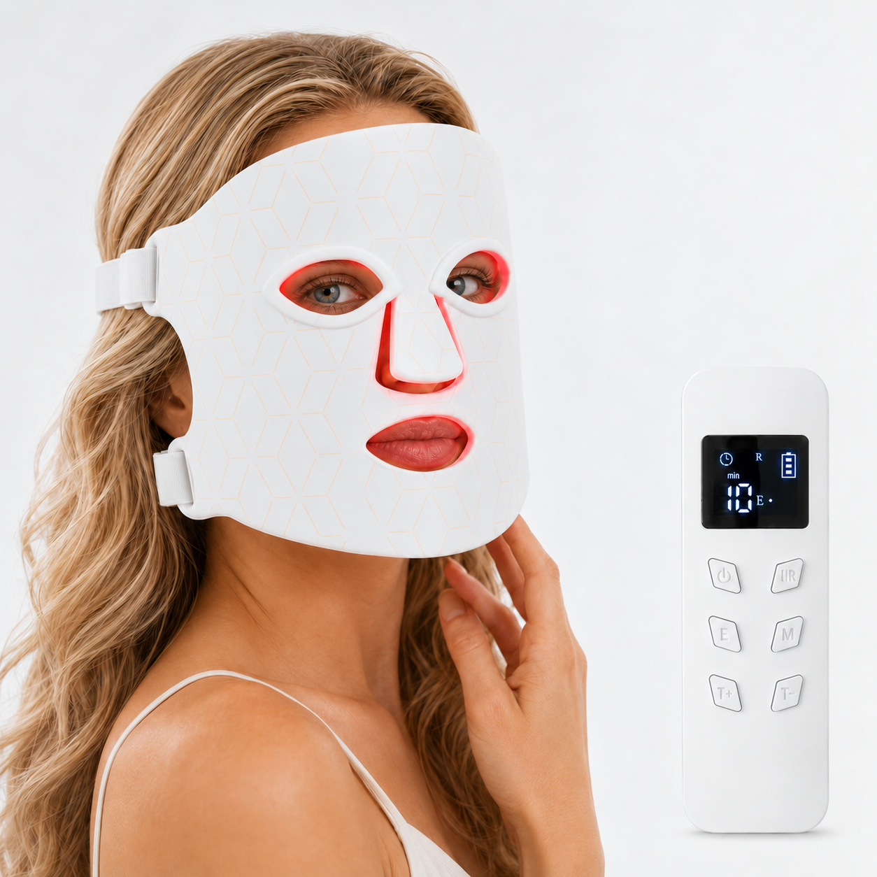 Telecomando della maschera LED HANNA con display e pulsanti