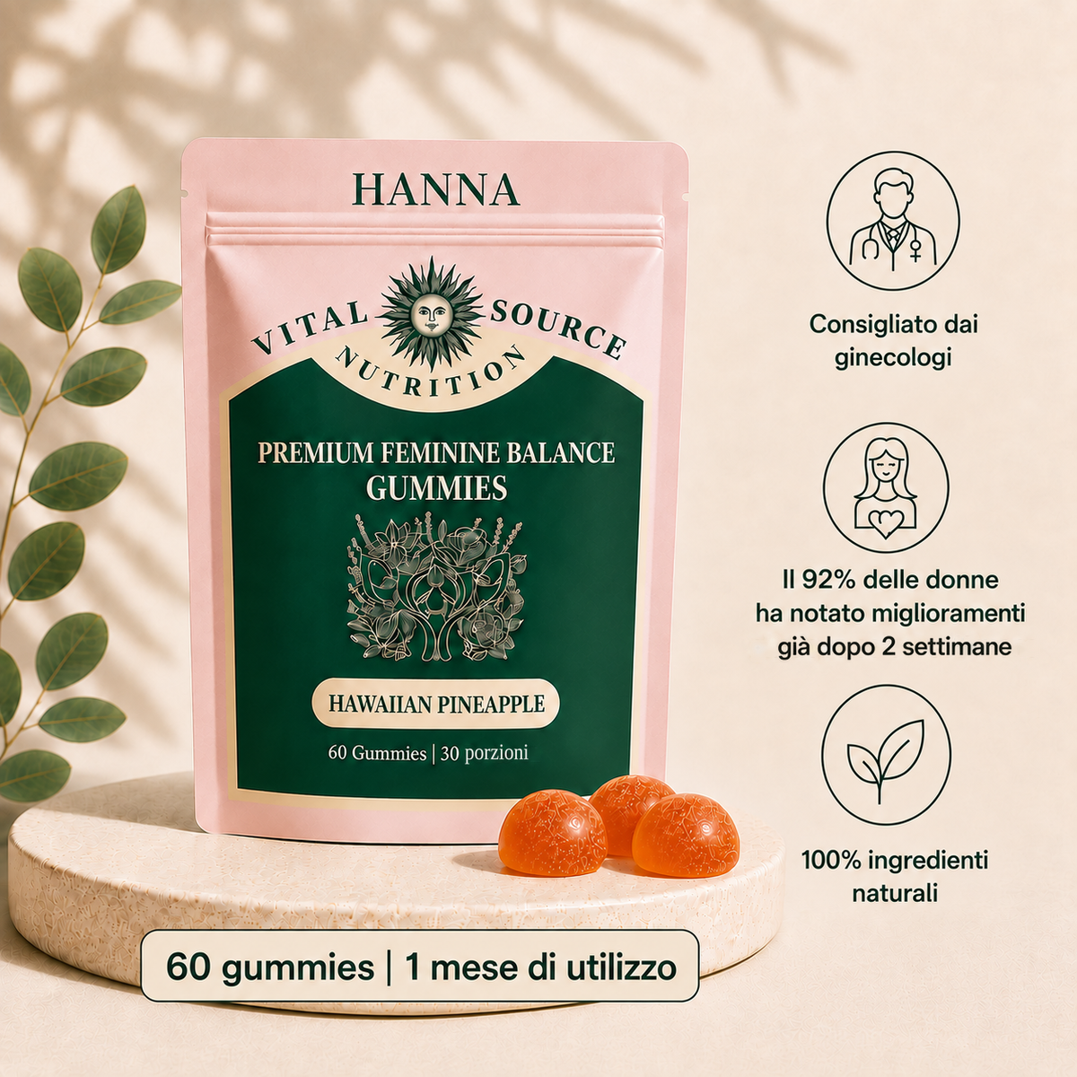 Hanna Balance Gummies – per la tua flora intima e il tuo equilibrio quotidiano