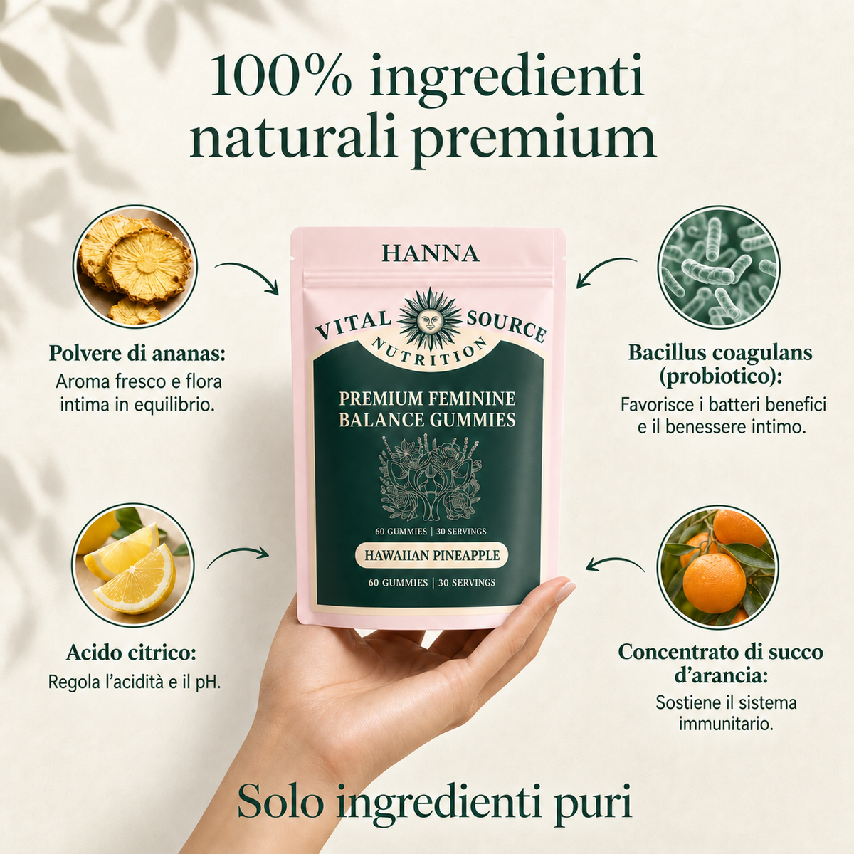 Hanna Balance Gummies – per la tua flora intima e il tuo equilibrio quotidiano