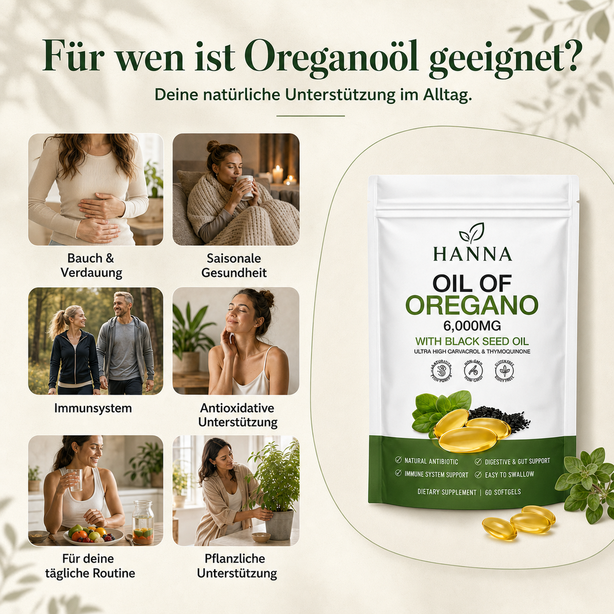Hanna Oregano Softgels